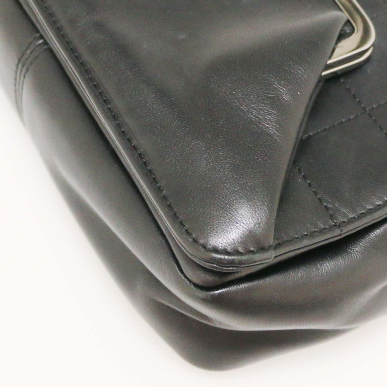 CHANEL Black Handbag in Lamb Leather For Sale at 1stDibs