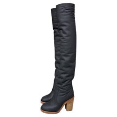 Chanel Black Heeled Boots