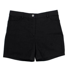 Chanel Schwarz Hochtaillierte Shorts - Größe US 0-2