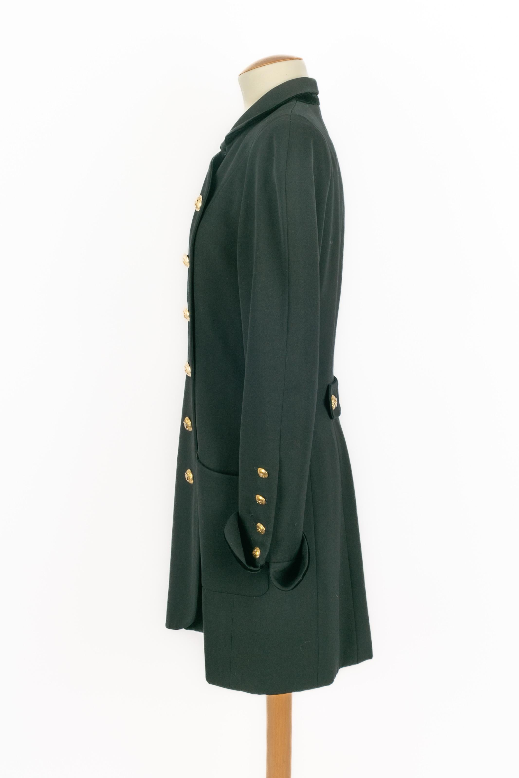 Veste noire Chanel 1990 en vente 1