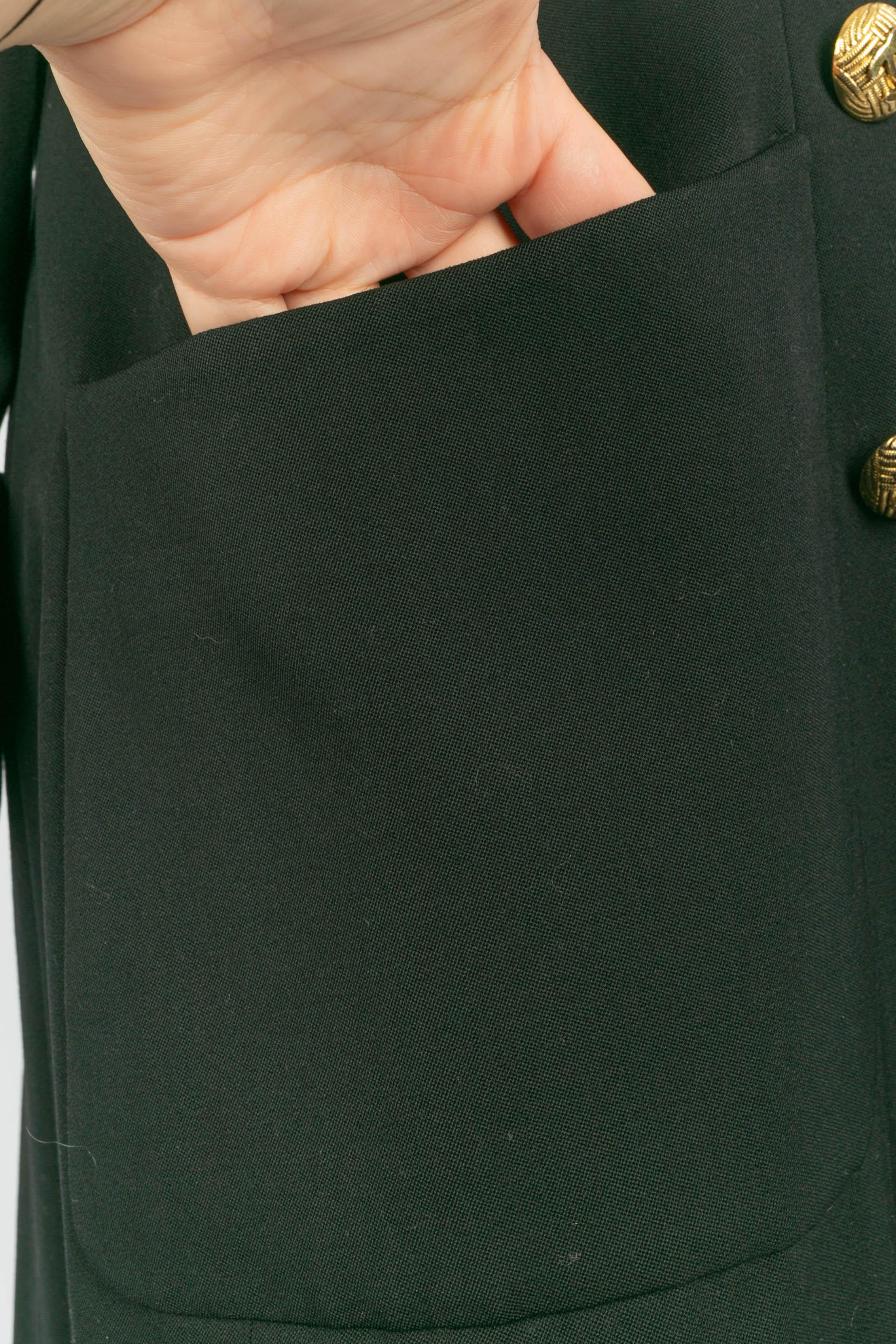 Veste noire Chanel 1990 en vente 3