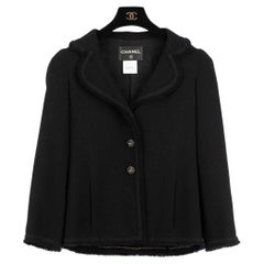 Chanel Black Jacket With Ruthenium Buttons 36 FR
