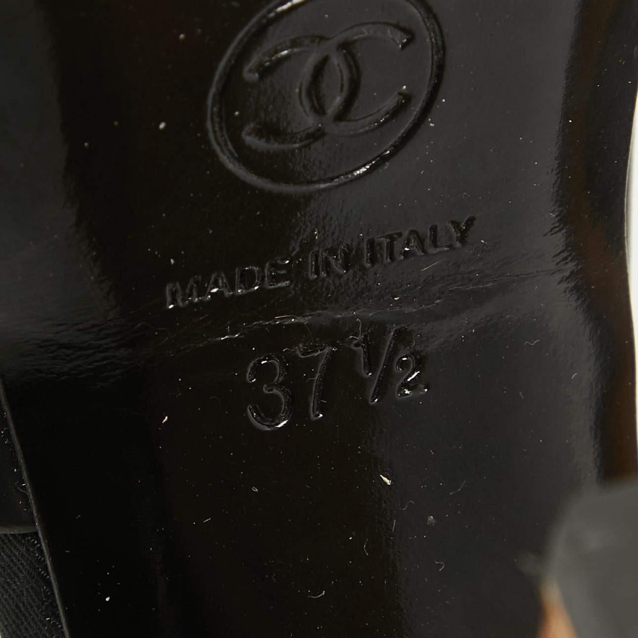 Chanel - Sandales à plateforme en liège et gelée - Taille 37,5 2