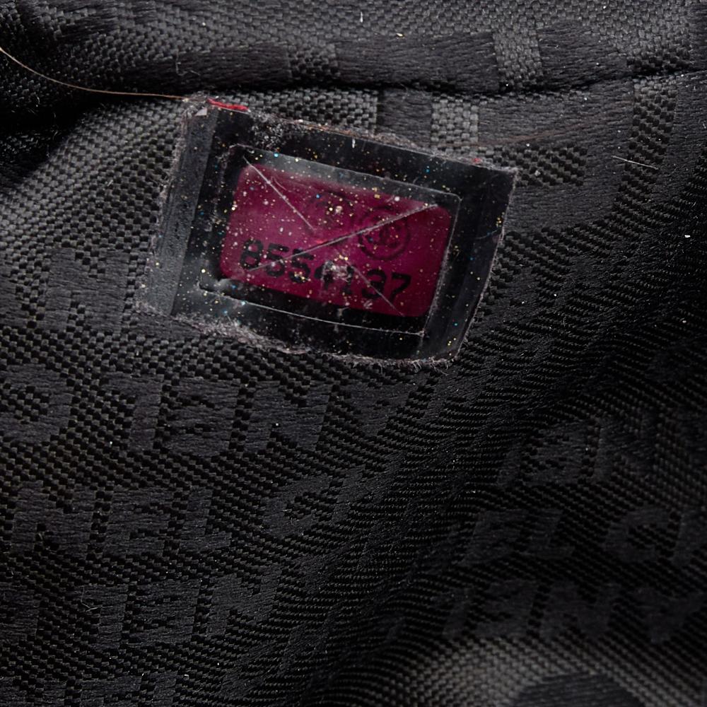 Chanel Black Jersey CC Pyramid Stud Flap Bag 6
