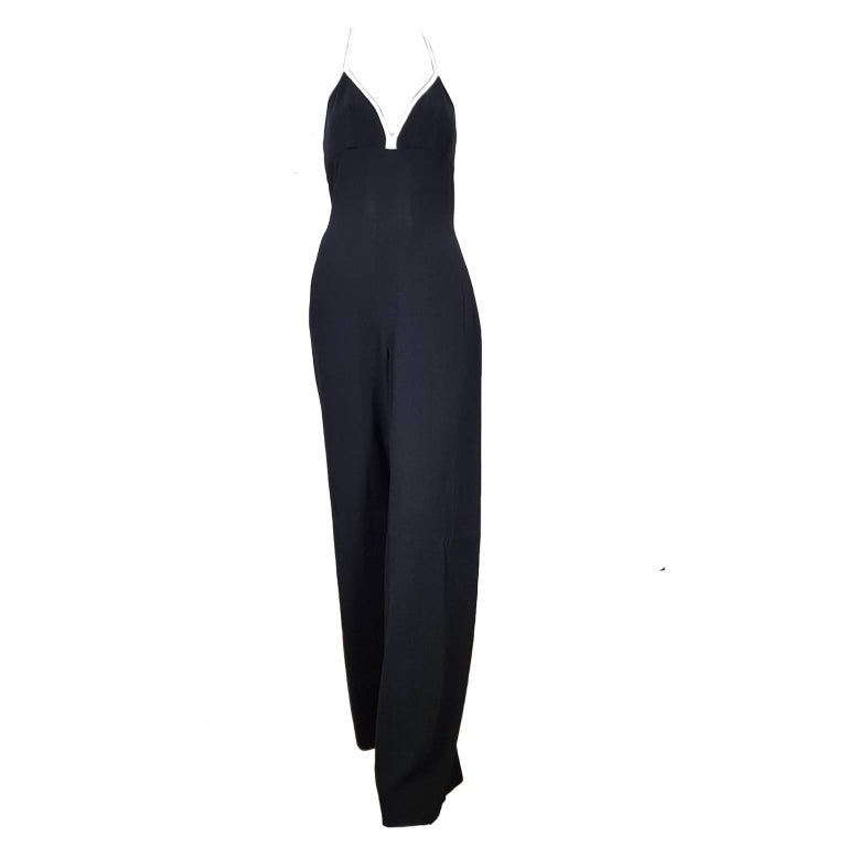 Chanel Black Jumpsuit with Jacket, S / S 1995 For Sale at 1stDibs ...