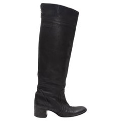 Chanel Knee High Boots - 28 For Sale on 1stDibs