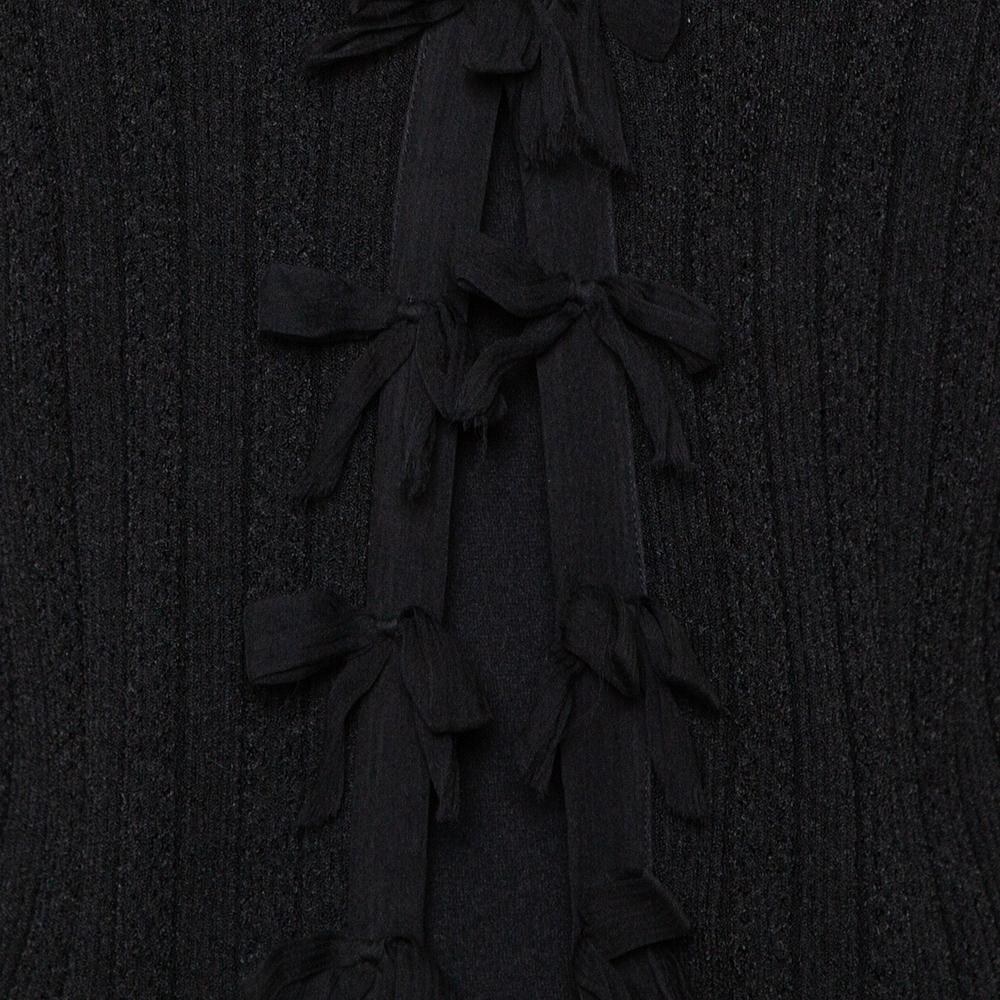 black chanel cardigan