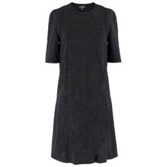 Chanel Black Knit Crochet Trim Dress - Size  US 6
