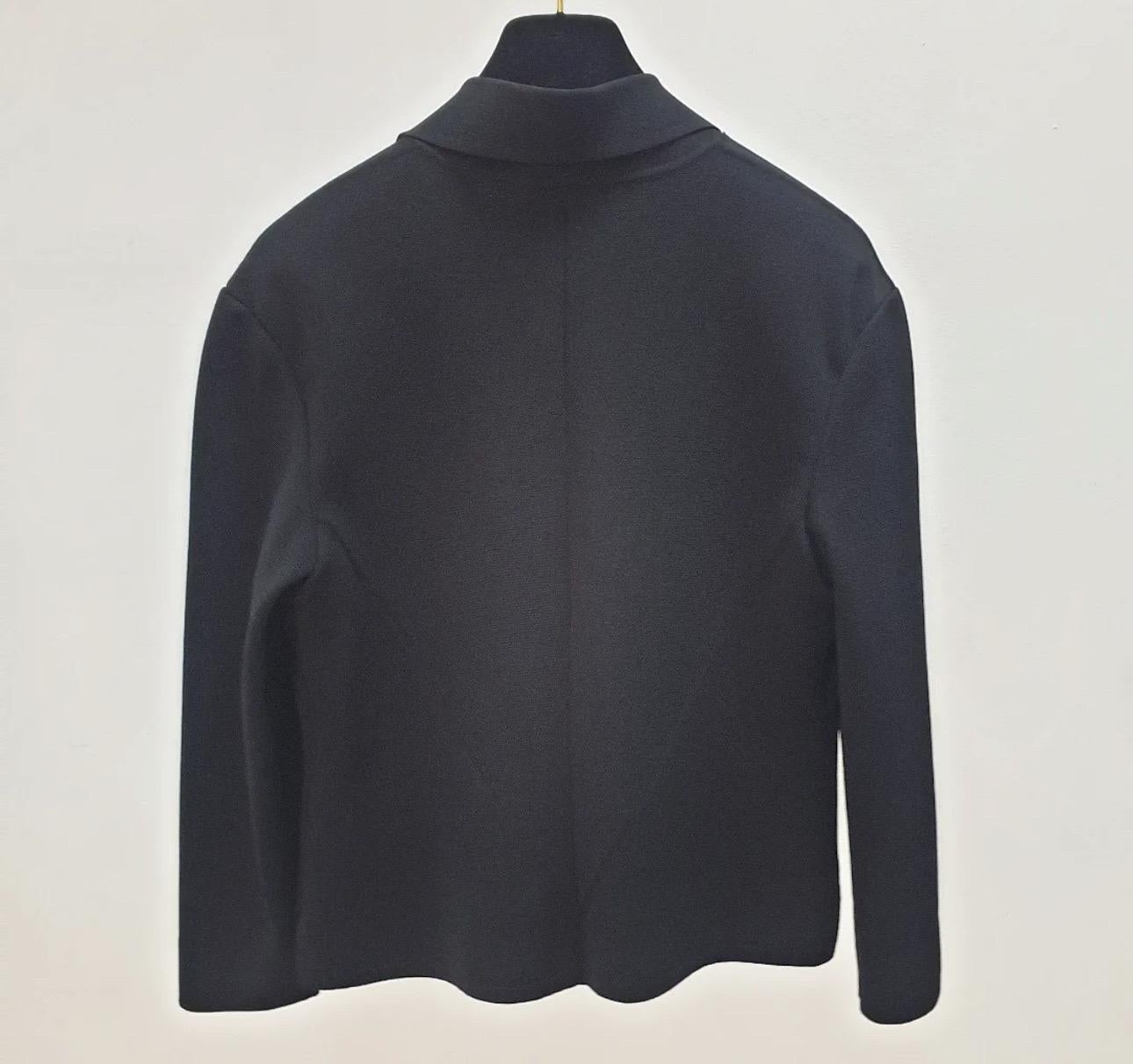 Chanel Veste en maille noire Sz.38 Pour femmes en vente