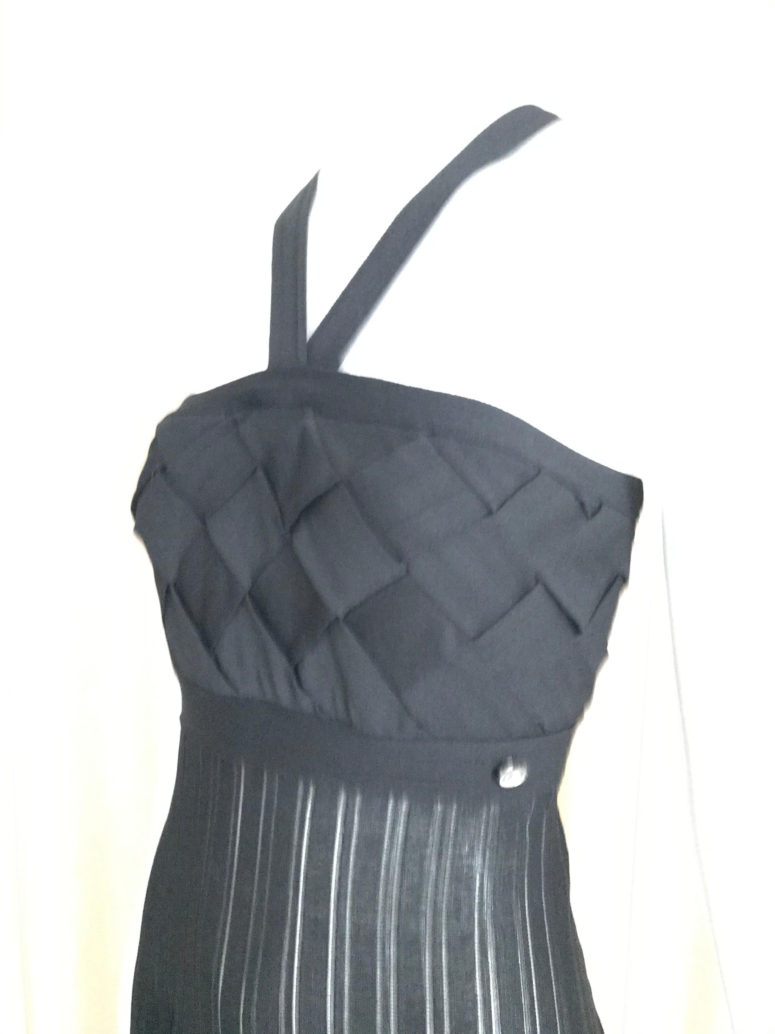  Chanel Black Knit Maxi Dress 3