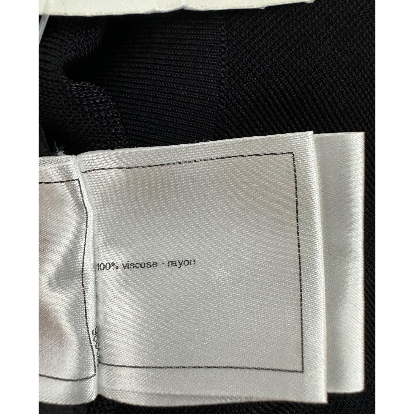 Chanel Schwarzes gestricktes Midikleid Sz.38 Damen im Angebot