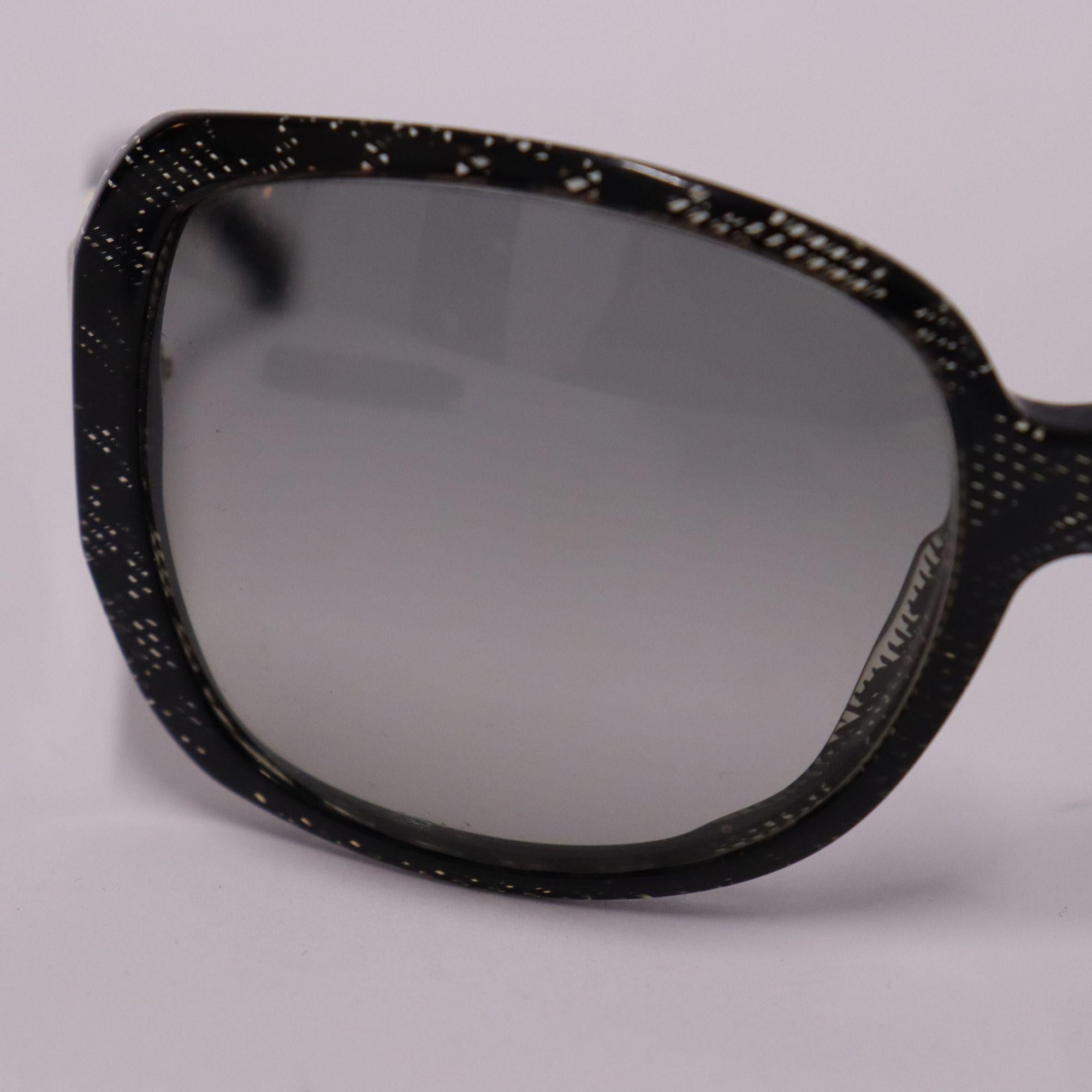Chanel Black Lace CC Sunglasses For Sale 1