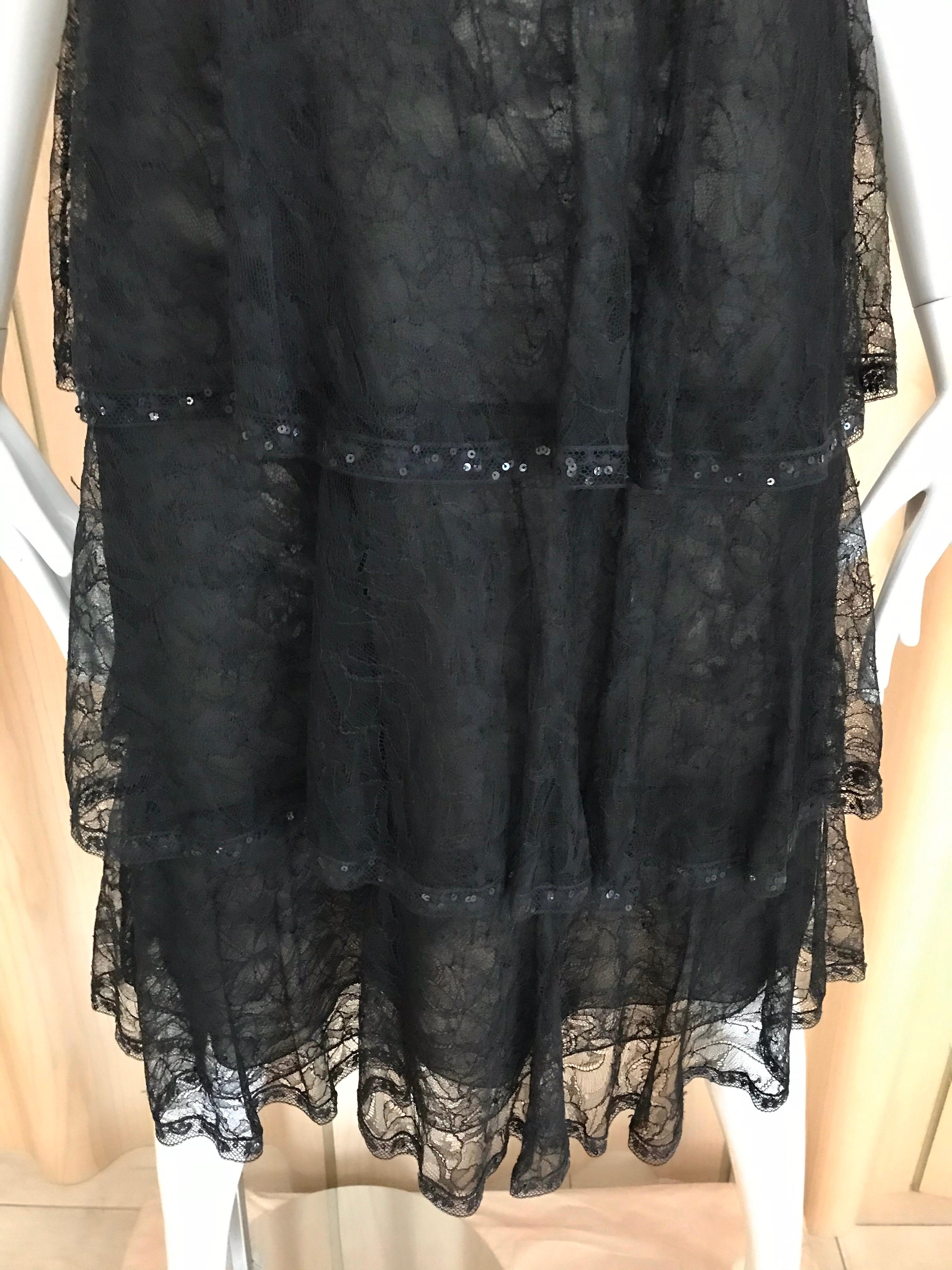 Chanel Black Lace Cocktail Dress 2