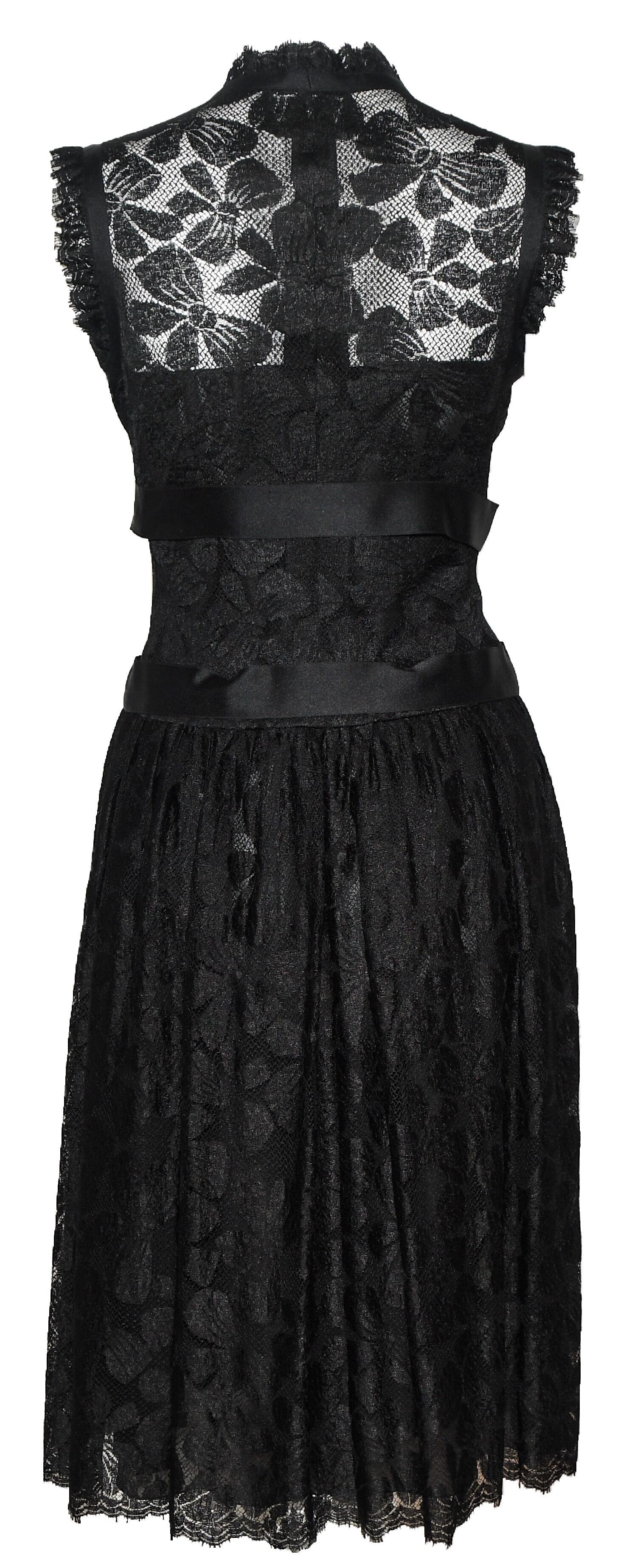 Chanel Black Lace Evening Dress 2005 Fall Season With Button Down Front Closure  In Excellent Condition In Palm Beach, FL
