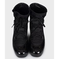 Chanel Black Lace-Up Boots sz. 37