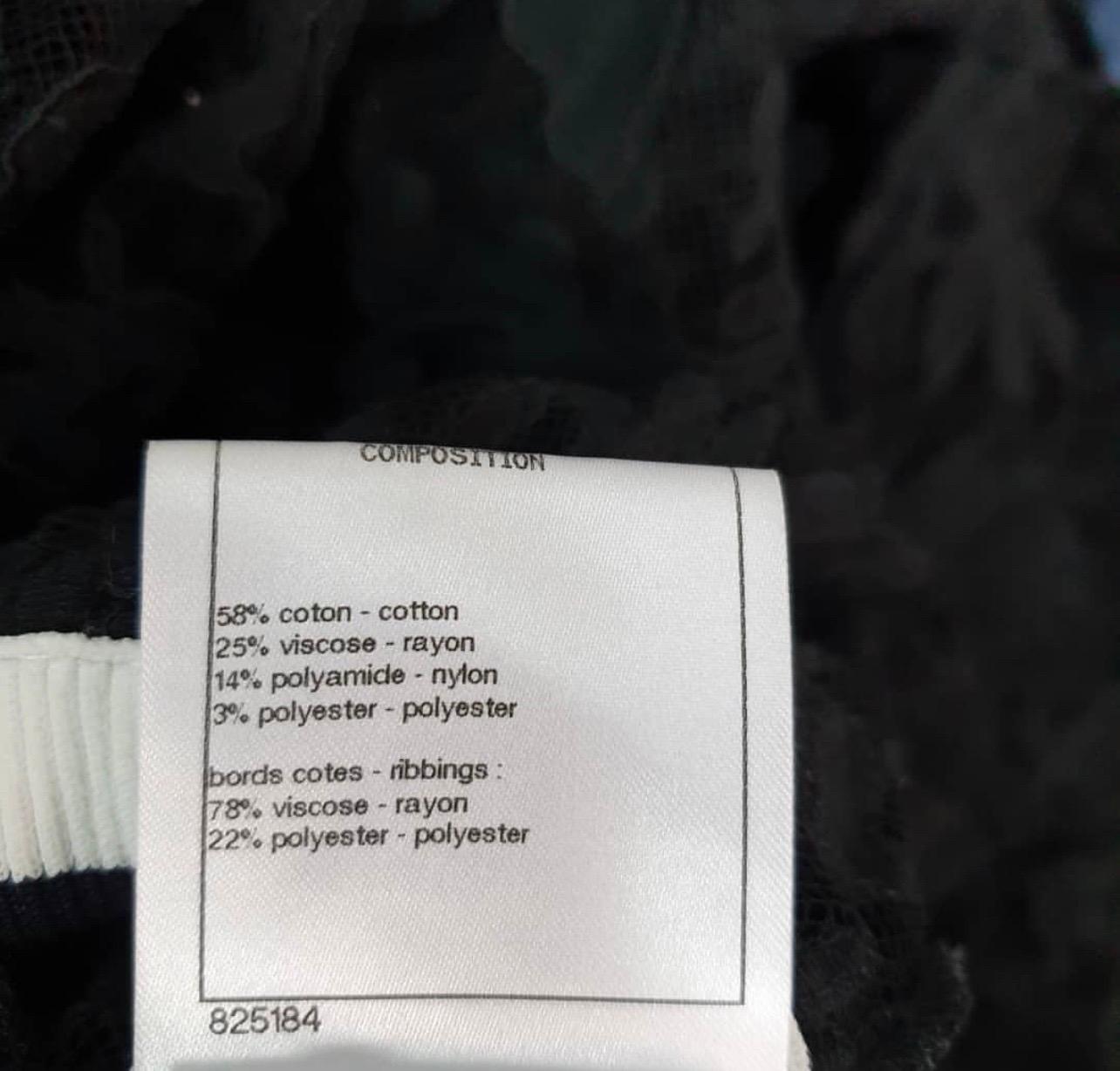 Chanel Vestido negro de encaje con cremallera 3