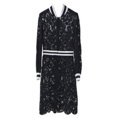 Chanel Black Lace Zipped Dress
