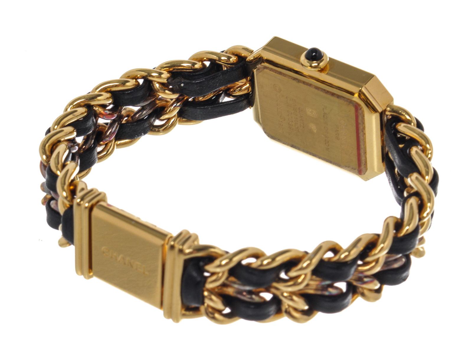 Women's Chanel Black Ladies Leather Premiere M Watch For Sale