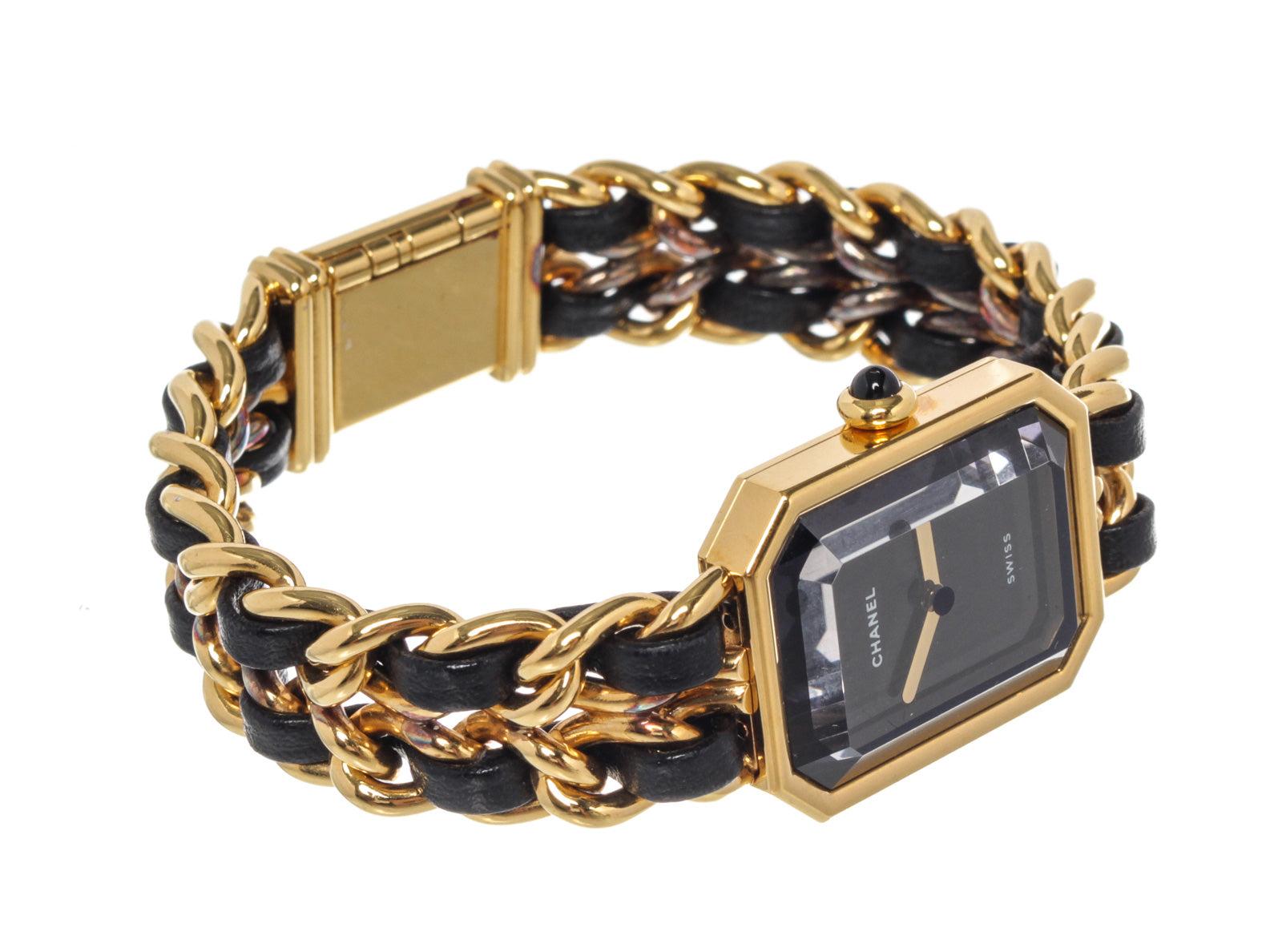 Chanel Black Ladies Leather Premiere M Watch For Sale 1