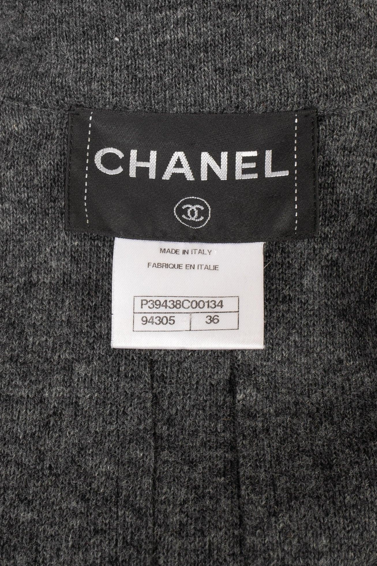 Chanel Black Lamb Leather Jacket, 2010 For Sale 7