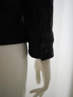 Chanel black lamb skin jacket