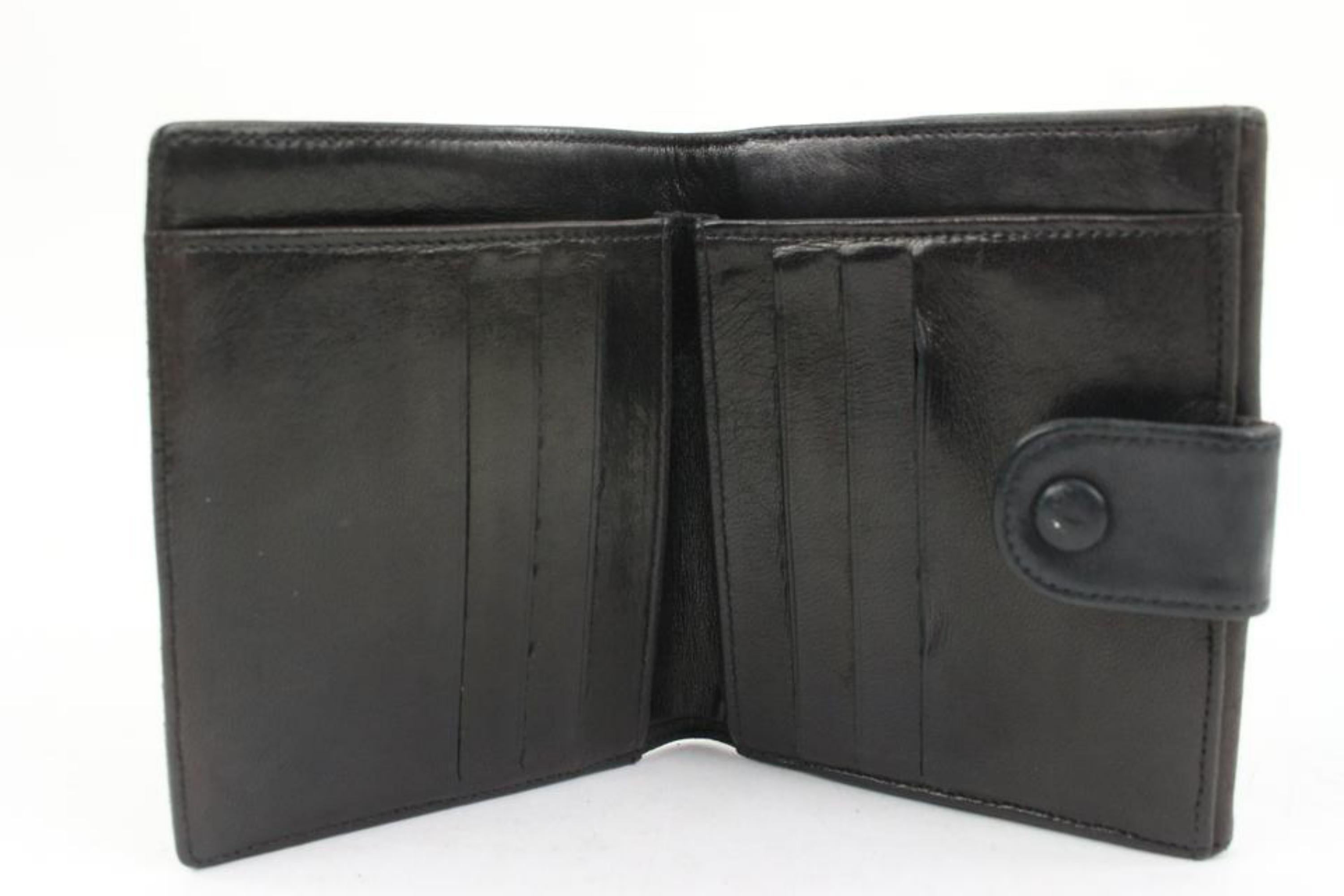 Chanel Black Lambskin CC Logo Coin Purse Change Pouch Wallet 17ck31s For Sale 6