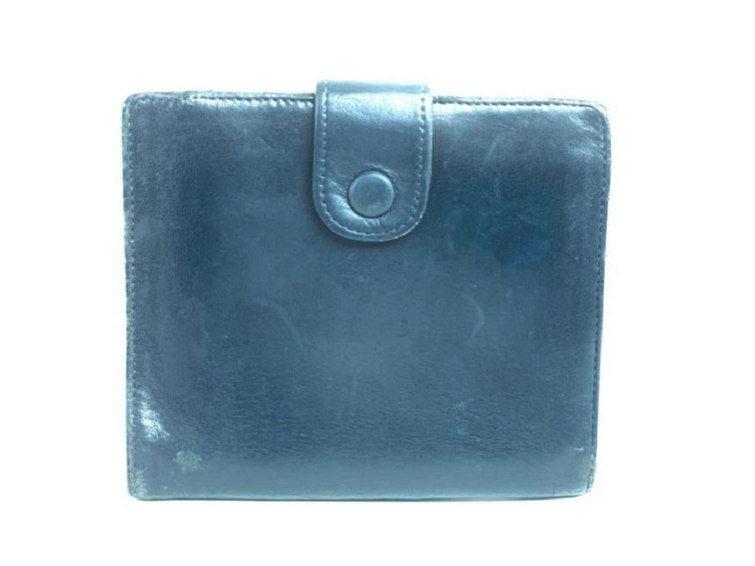 Chanel Black Lambskin CC Logo Compact Wallet Coin Purse 855900 3