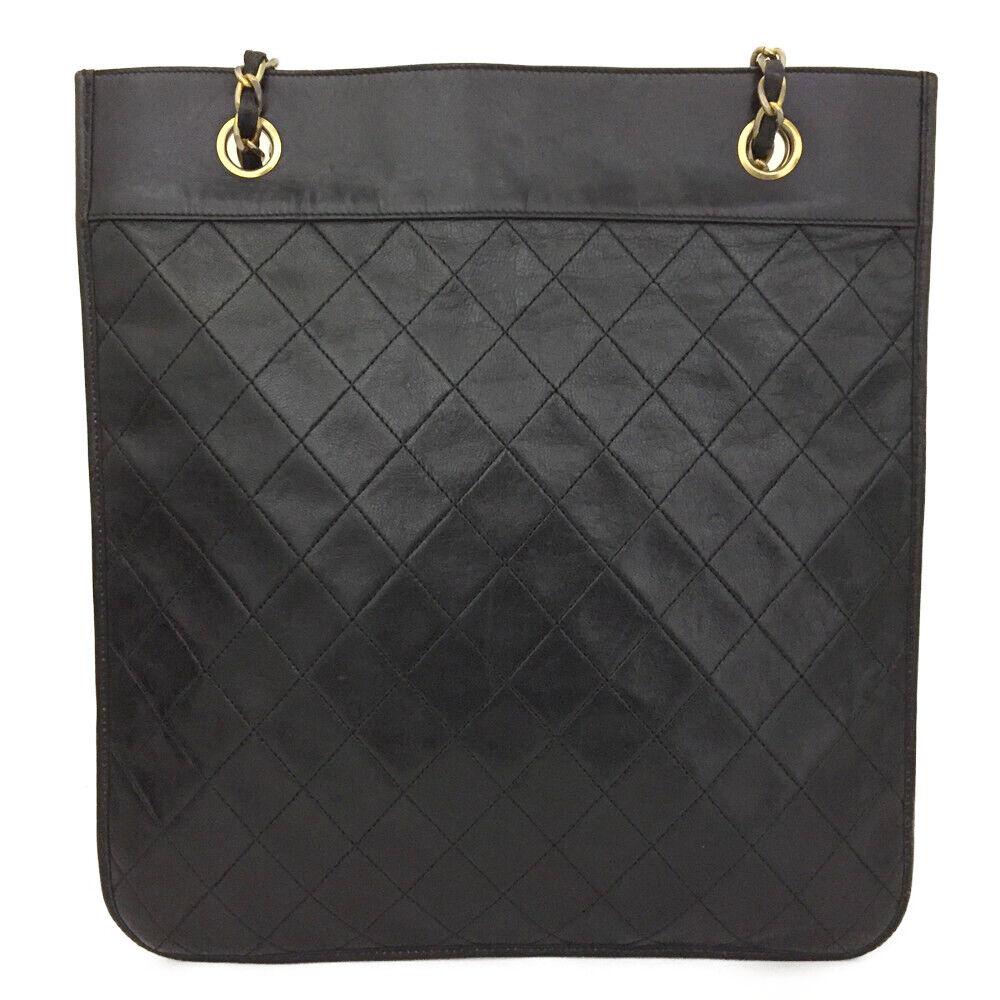 Women's Chanel Black Lambskin Chain Hand Bag/ Shoulder bag For Sale