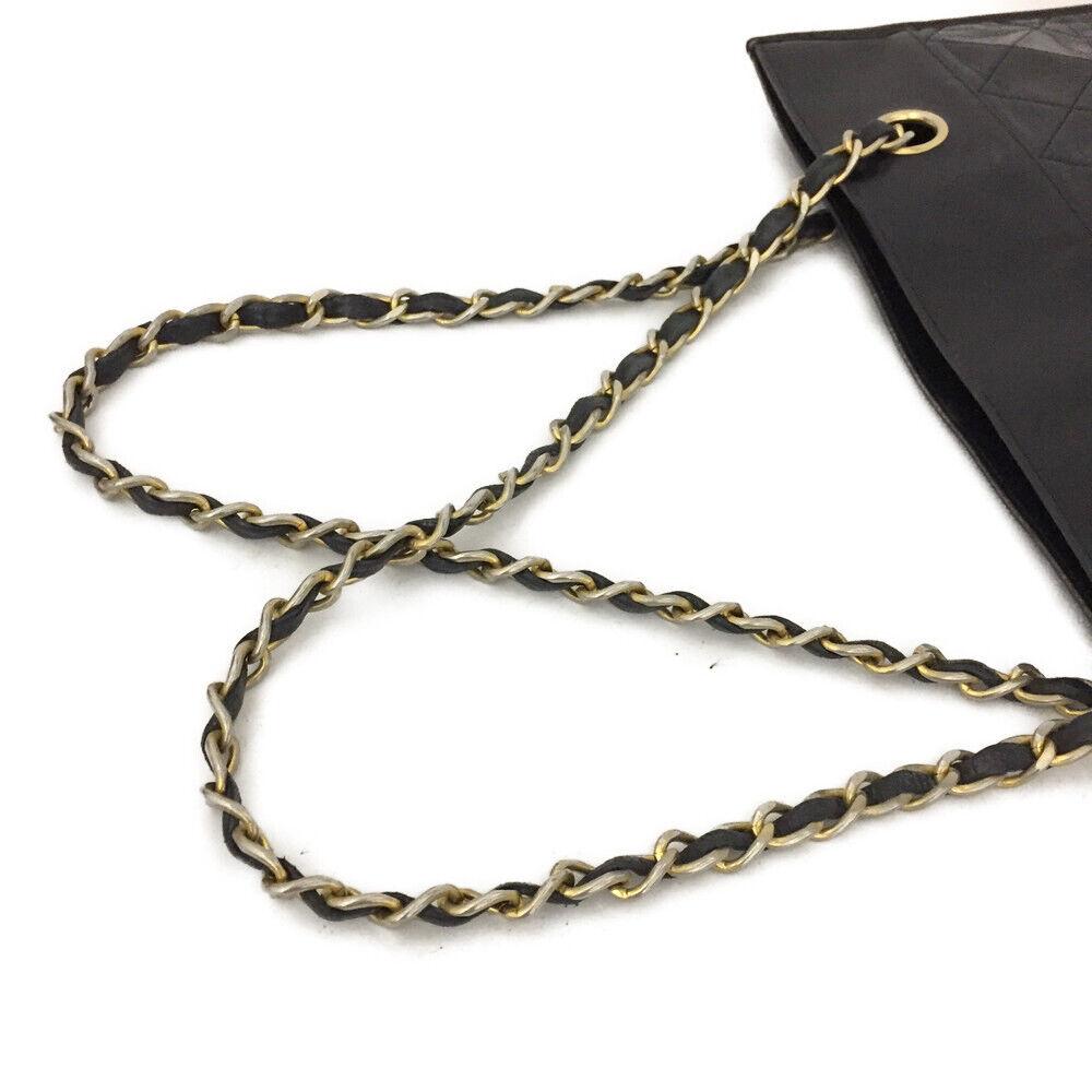 Chanel Black Lambskin Chain Hand Bag/ Shoulder bag 2
