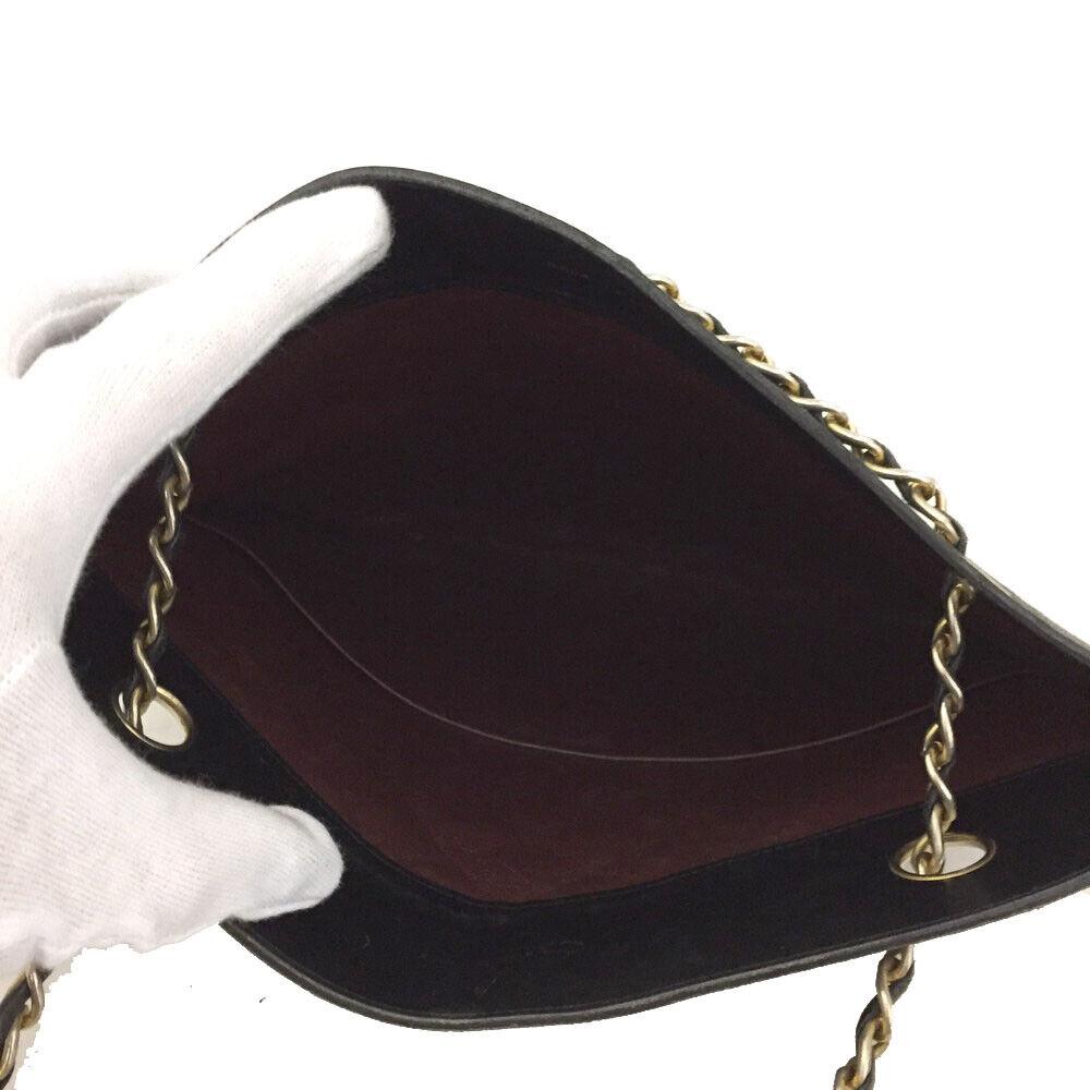 Chanel Black Lambskin Chain Hand Bag/ Shoulder bag For Sale 3