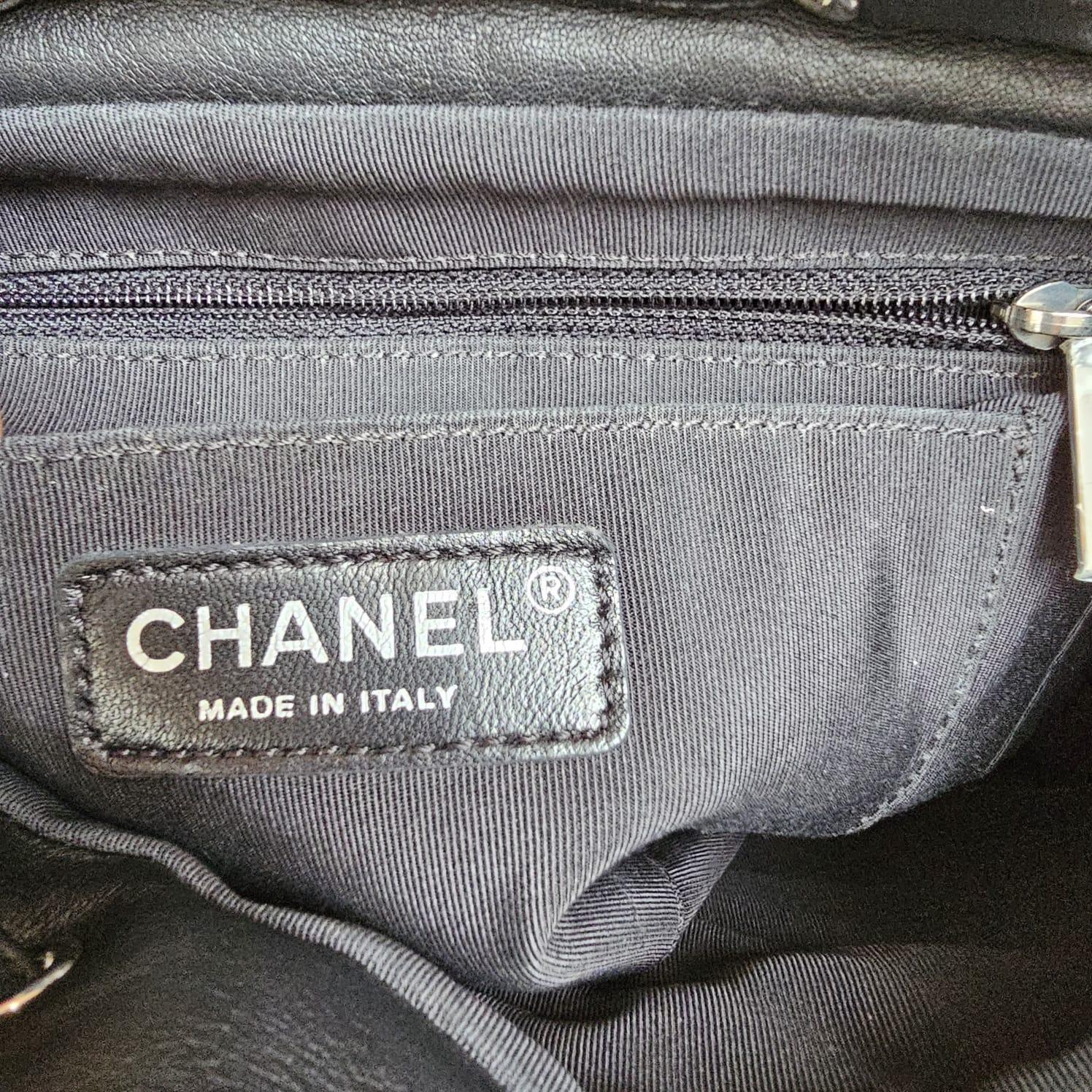 Women's or Men's Chanel Black Lambskin Chevron Small Urban Spirit Backpack