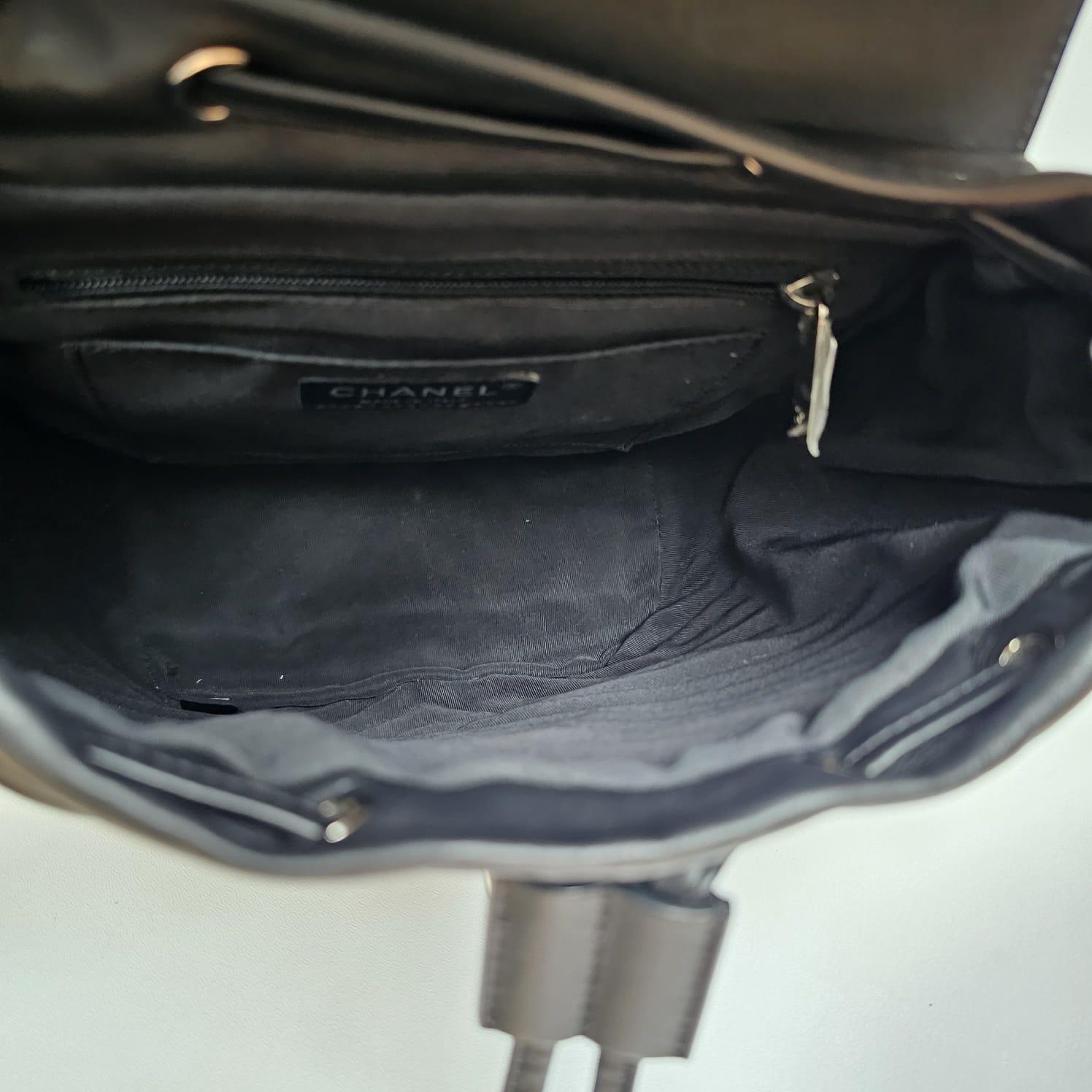 Chanel Black Lambskin Chevron Small Urban Spirit Backpack 1