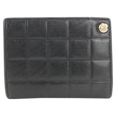 Chanel Black Lambskin Chocolate Bar Card Holder 862634
