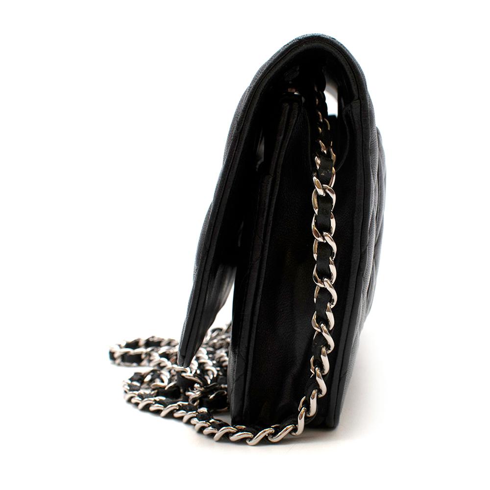 Chanel Black Lambskin Classic Wallet on Chain 1