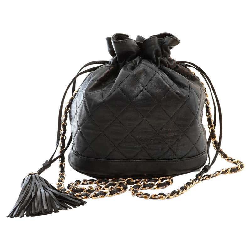 Chanel Black Quilted Caviar Leather Ultimate Stitch Chain Around Flap ...