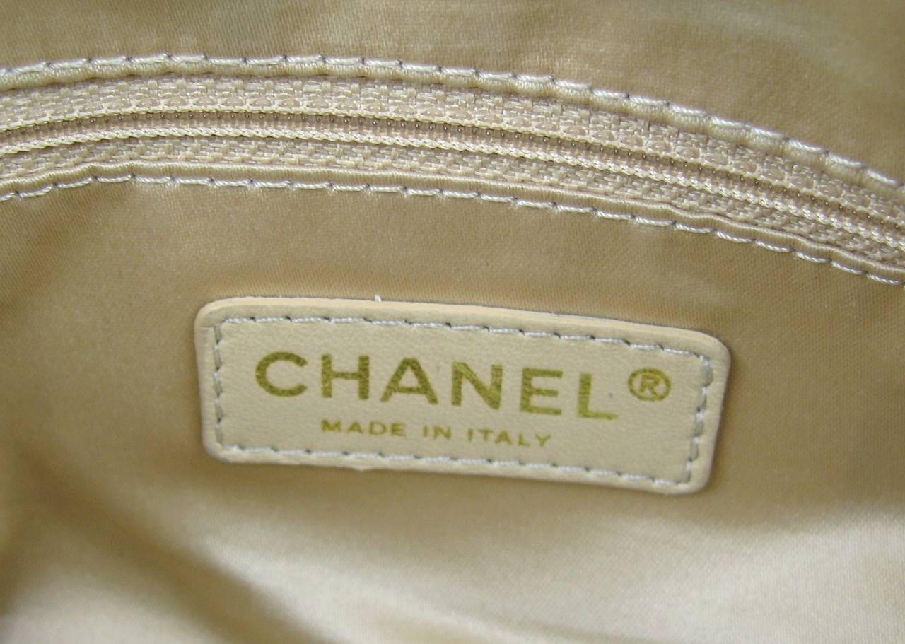 Chanel Black Lambskin Gold Chain Handbag  For Sale 2