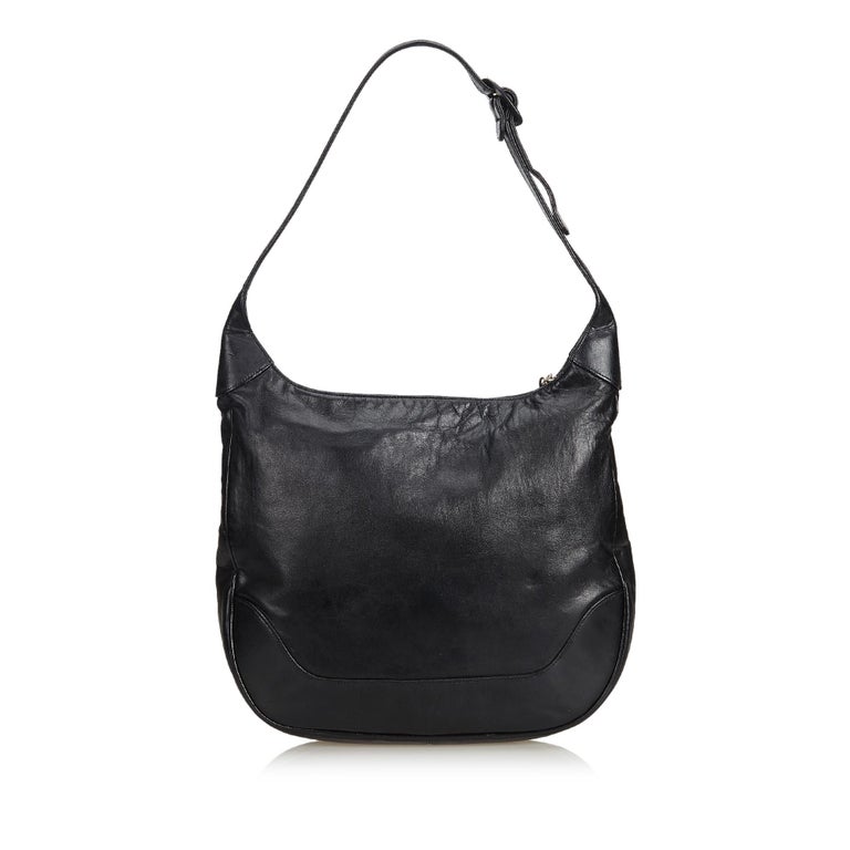 Chanel Black Lambskin Hobo Bag For Sale at 1stdibs