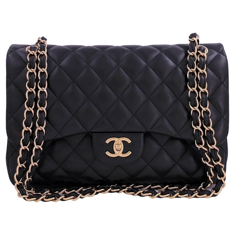 seo optimize keyword: Chanel Classic Flap Jumbo Black Caviar Bag-Chanel  Classic Flap Jumbo Black Caviar Bag-RELOVE DELUXE