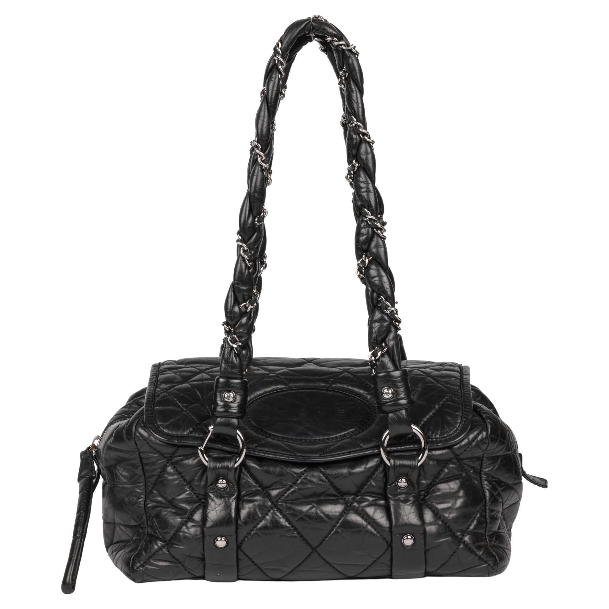Chanel Coco Cocoon Bowling Bag Quilted Lambskin Medium