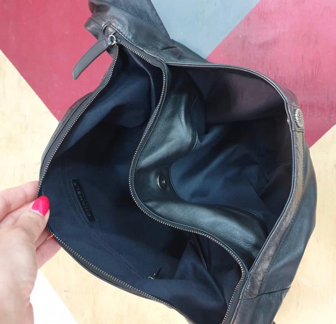 Chanel Black Lambskin Large Blazer Girl Bag 7