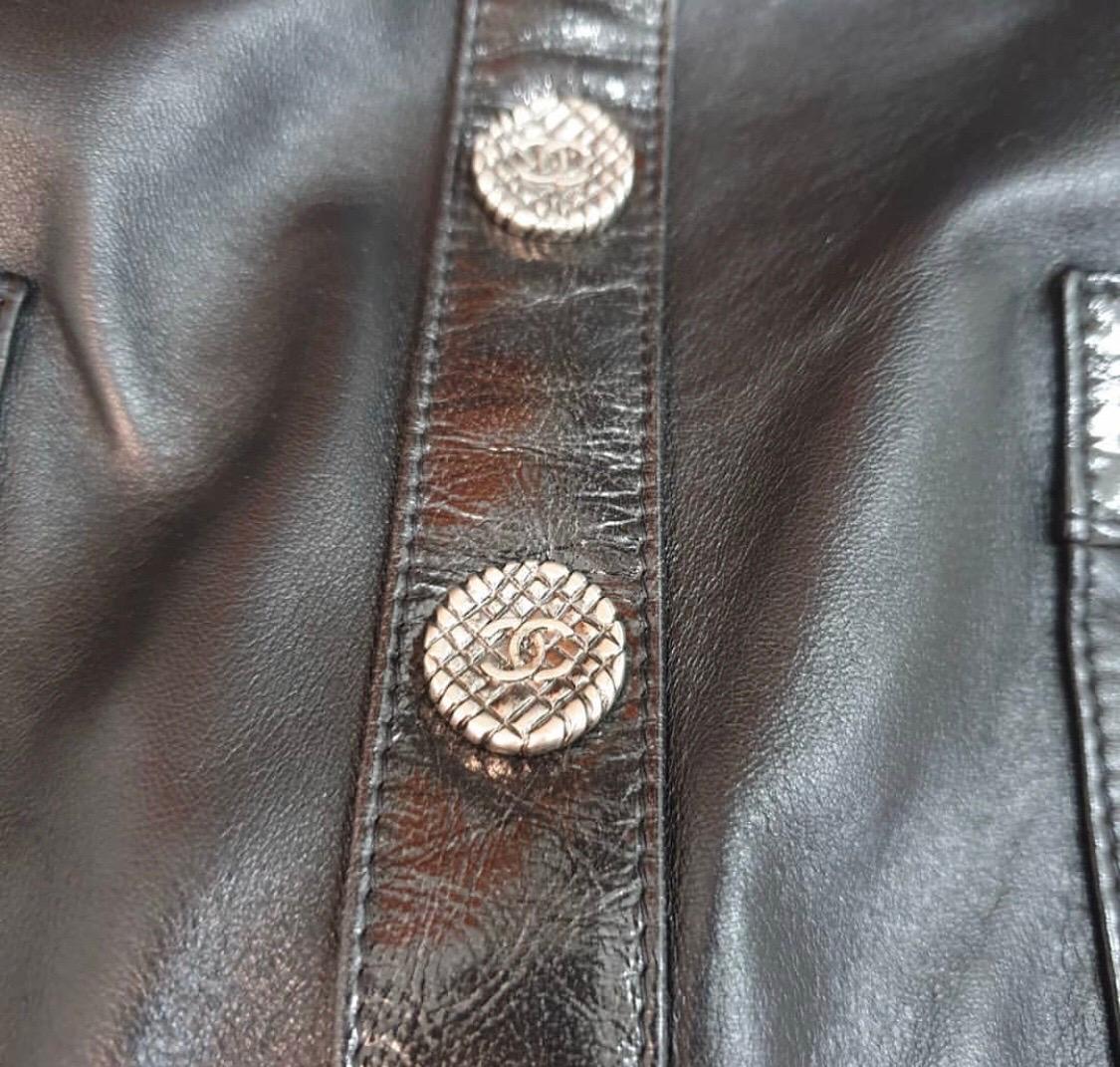 Women's Chanel Black Lambskin Large Blazer Girl Bag