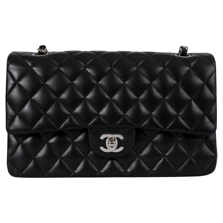 CHANEL Sac à bandoulière CLASSIC MEDIUM en cuir d'agneau