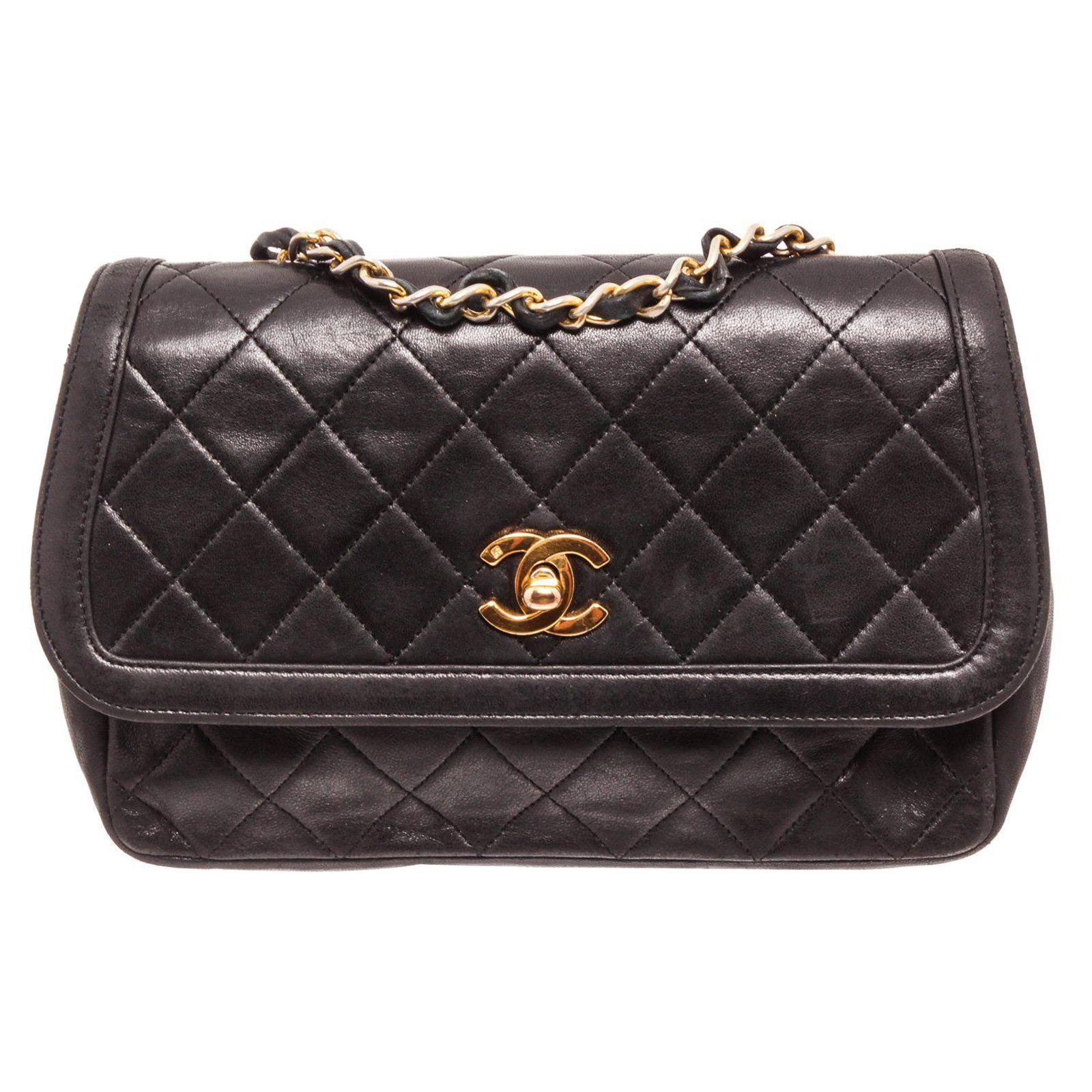Chanel Black Caviar Shoulder Bag Vintage ,1996 at 1stDibs