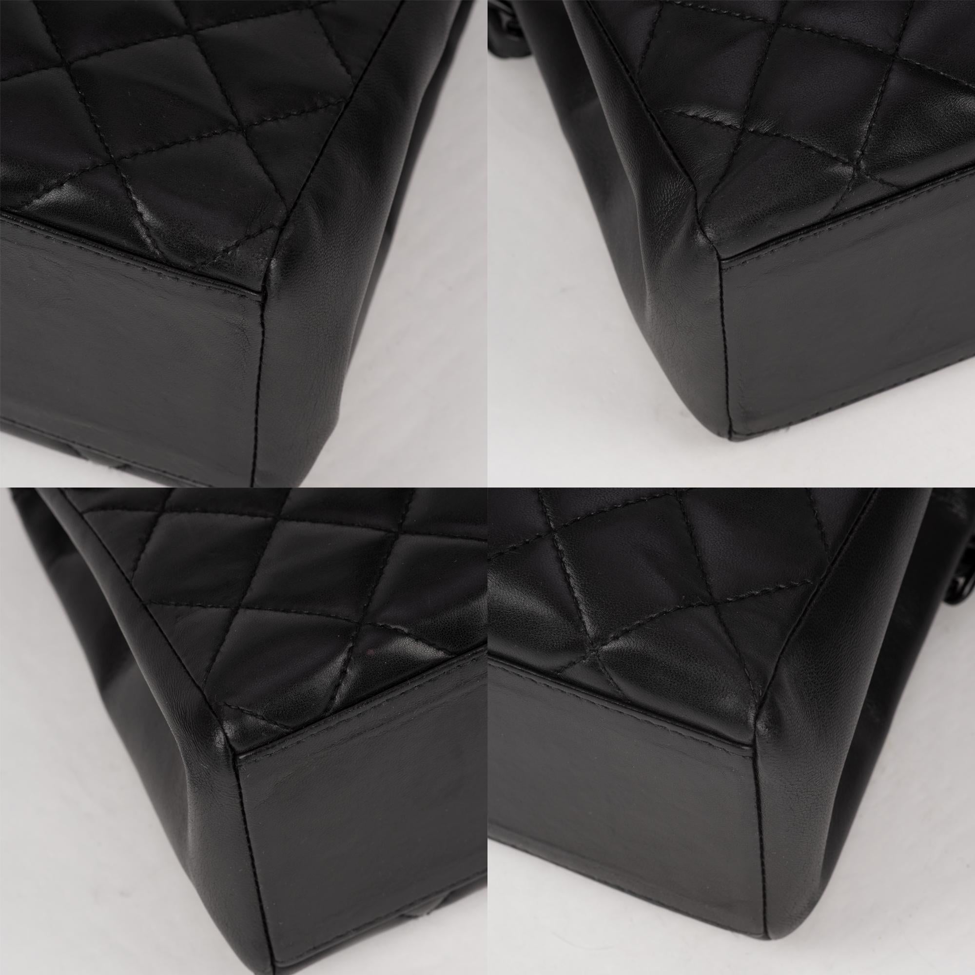 Handbag Chanel Black Lambskin Leather ! 2