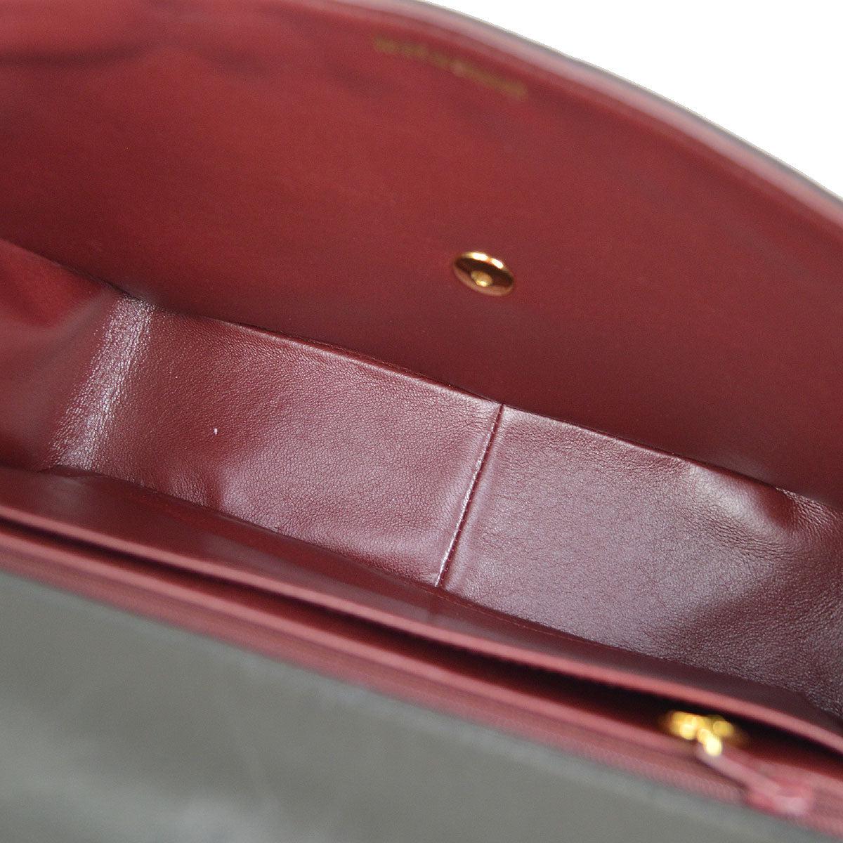 CHANEL Black Lambskin Leather Large Gold CC Jumbo Shoulder Flap Bag For Sale 3
