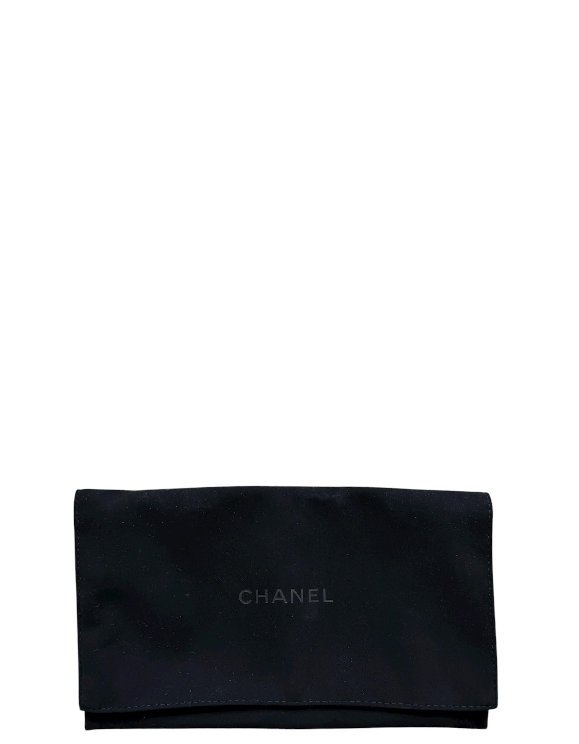 Chanel Black Lambskin Leather Quilted Pearl Top Handle Clutch Crossbody w/ Chain in vendita 6