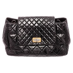 Chanel Black Lambskin Leather Reissue Accordion Flap Bag