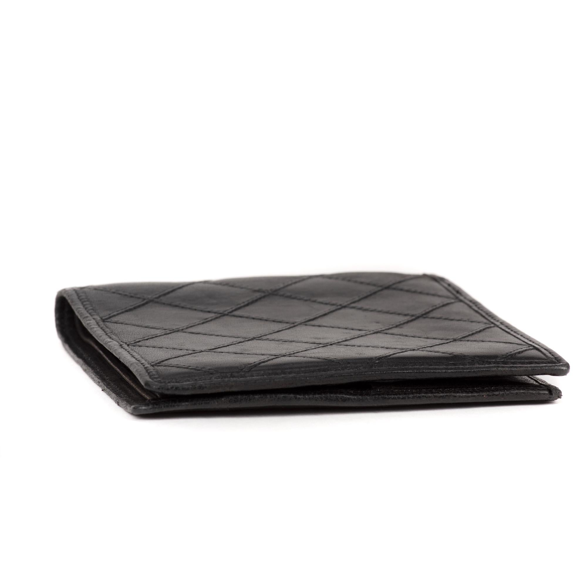 Wallet Chanel Black Lambskin Leather ! 1