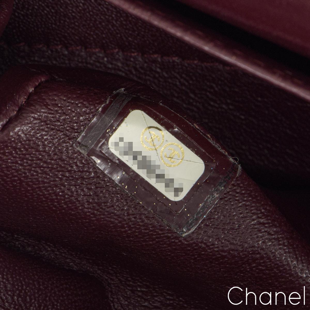 Chanel Black Lambskin Medium Double Flap Bag In Good Condition In London, GB