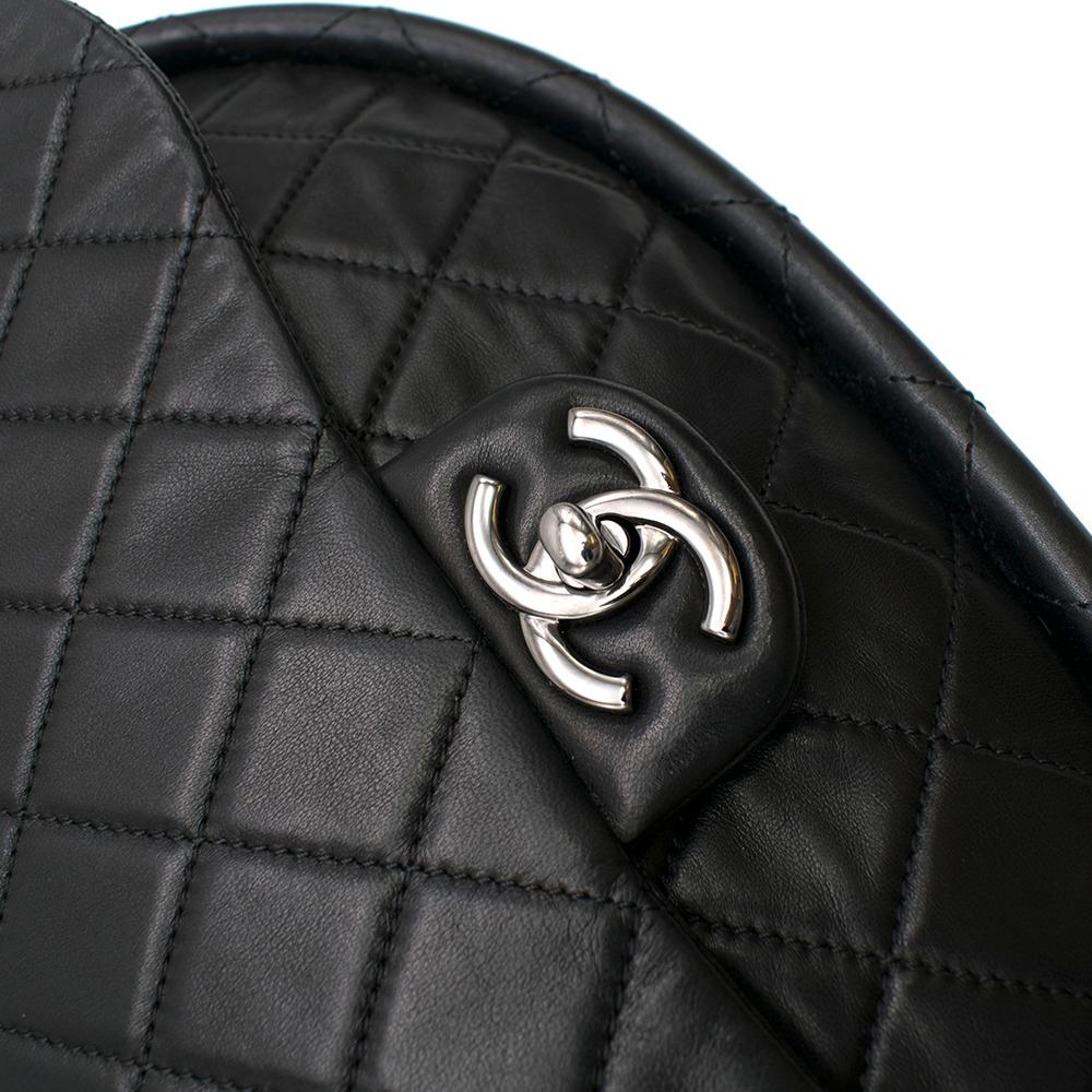 Chanel Black Lambskin Medium Wind Power Hula Hoop Bag For Sale 2